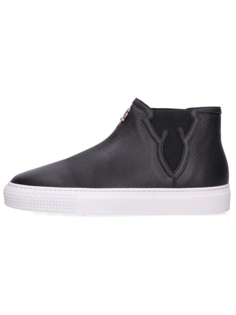 Chrome Hearts Mid Top Midtop Dagger Decor Side Gore High Cut Leather Sneakers